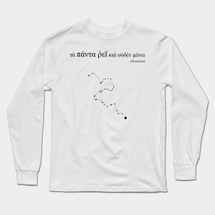 Panta rhei, Heraclitus Long Sleeve T-Shirt